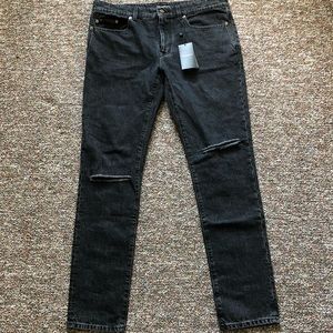 Saint Laurent distressed skinny jeans